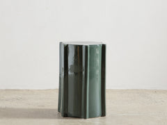 Geometrical Pawn Side Table - Dark Green