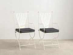 Soleil Chair with Curved Arm - Ivory