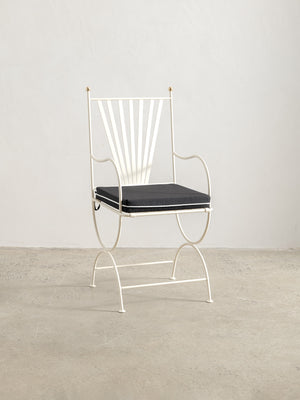 Soleil Chair with Curved Arm - Ivory