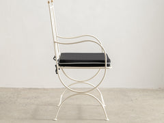 Soleil Chair with Curved Arm - Ivory
