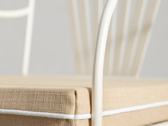 Soleil Chair with Curved Arm - Ivory