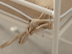 Soleil Chair with Curved Arm - Ivory