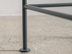 Soleil Stool - Charcoal with Sheepskin