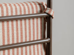 Soleil Stool with Back - Bronze with Sunset Stripe