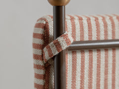 Soleil Stool with Back - Bronze with Sunset Stripe