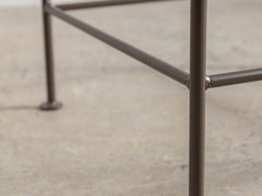 Soleil Stool with Back - Bronze with Sunset Stripe