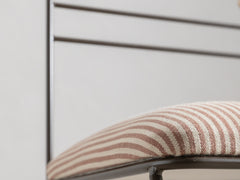 Soleil Stool with Back - Bronze with Sunset Stripe
