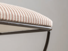 Soleil Stool with Back - Bronze with Sunset Stripe