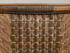 1920s Rattan Bench from Les Magasins du Louvres