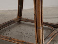 1920s Rattan Bench from Les Magasins du Louvres