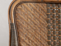 1920s Rattan Bench from Les Magasins du Louvres