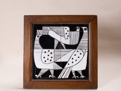1960s Framed Ceramic Art