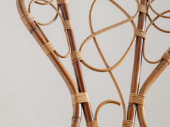1960s French Decorative Rattan Chair