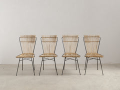 1960s Bamboo & Metal Chair atributed to Colette Gueden