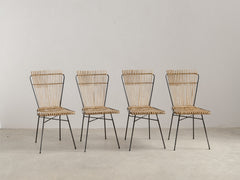 1960s Bamboo & Metal Chair atributed to Colette Gueden