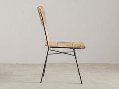 1960s Bamboo & Metal Chair atributed to Colette Gueden
