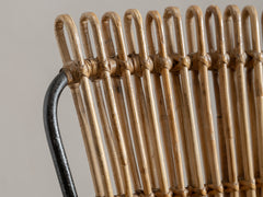 1960s Bamboo & Metal Chair atributed to Colette Gueden