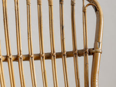 1960s Italian Bamboo Rattan Chair