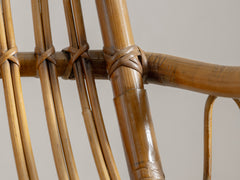 1960s Italian Bamboo Rattan Chair