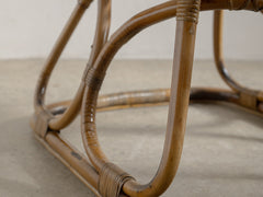 1960s Italian Bamboo Rattan Chair