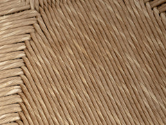 Mid-Century Pine & Straw Chair by Fratelli Montina