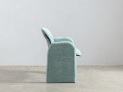 1980s Italian Armchair in Seafoam