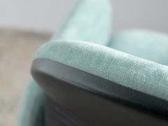 1980s Italian Armchair in Seafoam