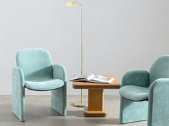 1980s Italian Armchair in Seafoam