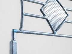 Italian Blue Metal Dining Chair