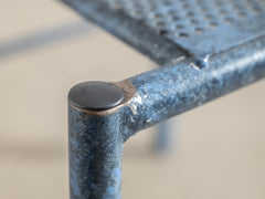 Italian Blue Metal Dining Chair