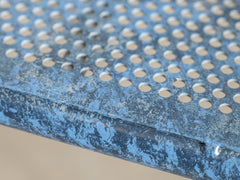 Italian Blue Metal Dining Chair
