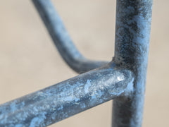 Italian Blue Metal Dining Chair