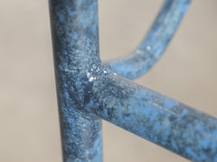 Italian Blue Metal Dining Chair