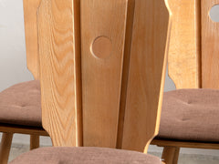 1960s Decorative Brutalist Dining Chairs