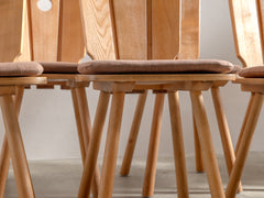 1960s Decorative Brutalist Dining Chairs