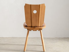 1960s Decorative Brutalist Dining Chairs