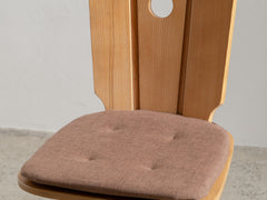 1960s Decorative Brutalist Dining Chairs