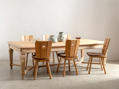 1960s Decorative Brutalist Dining Chairs
