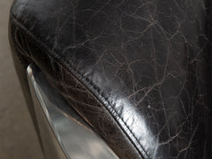 1960s Leather and Chrome Sofa