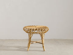 1960s Bamboo and Rattan Stool by Franco Albini