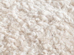 1950s Wooden Stool with Sheepskin Seat