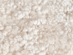 1950s Wooden Stool with Sheepskin Seat