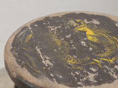 1960s Wooden Stool with Seahorse Motif