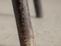 1960s Wooden Stool with Seahorse Motif