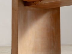 1930s Michel Dufet Cow Hide Pouf