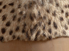1930s Michel Dufet Cow Hide Pouf