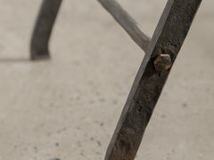 1940s Curved Metal Stool