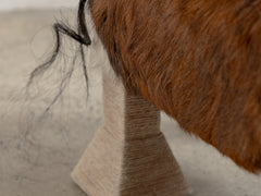 1930s Cow Hide and Rope Stool