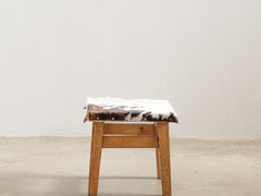 1950s Timber and Cow Hide Stool 02