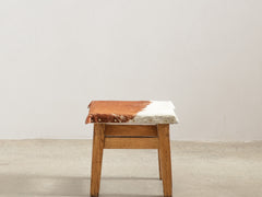 1950s Timber and Cow Hide Stool 03